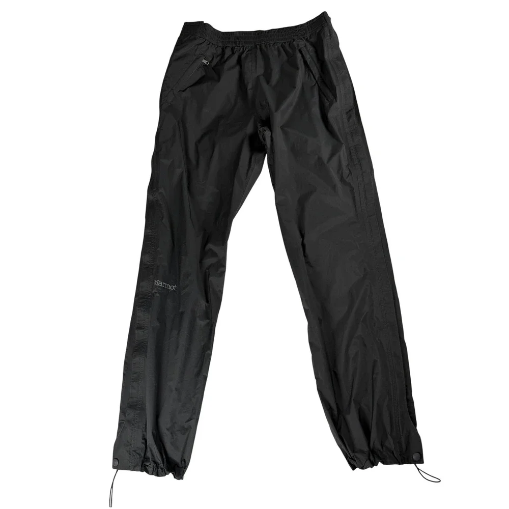 Marmot Men's Full Zip Nylon Rain Hiking Trail Pants Dark Gray Medium